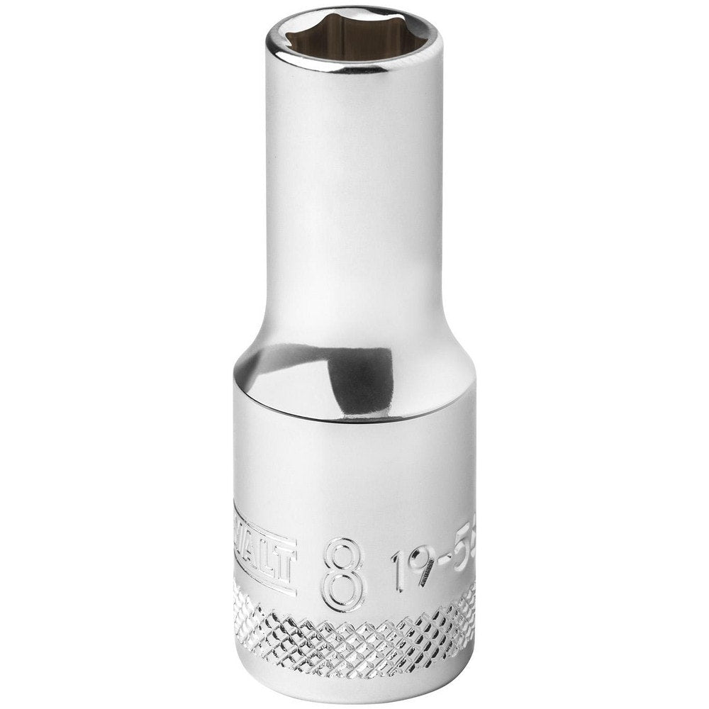 Deep  Hand Socket: 3/8" Drive, 8.00 mm Socket, 6-Point