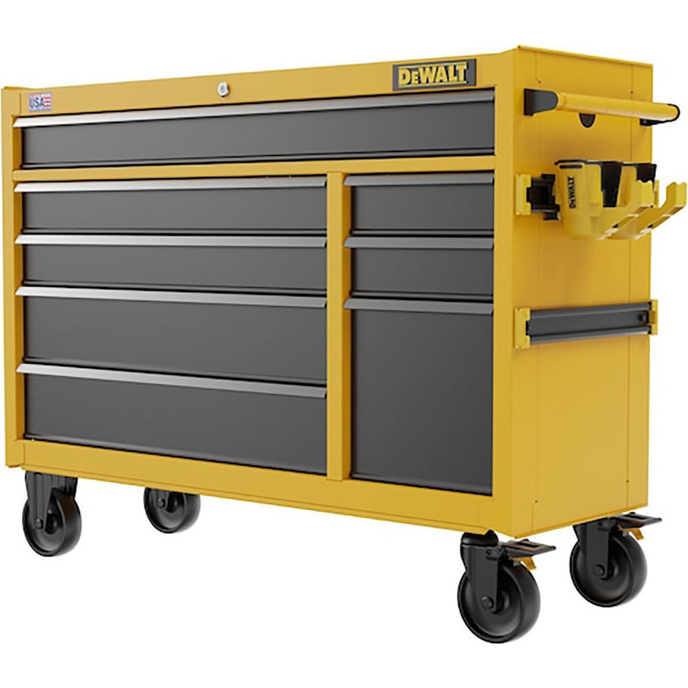 Steel Tool Roller Cabinet: 20" Wide, 36" High, 52" Deep, 8 Drawer