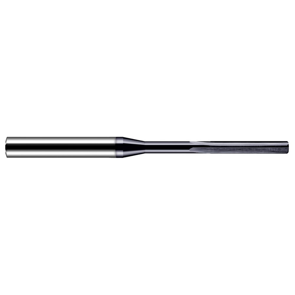 Chucking Reamer: 6.35mm Dia, 125.00mm OAL, 35.00mm Flute Length, Straight-Cylindrical Shank, Solid Carbide