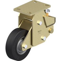 Top Plate Casters; Mount Type: Plate; Number of Wheels: 1.000; Wheel Diameter (Inch): 10; Wheel Material: Rubber; Wheel Width (Inch): 3-3/8; Wheel Color: Black