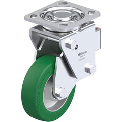 Top Plate Casters; Mount Type: Plate; Number of Wheels: 1.000; Wheel Diameter (Inch): 4; Wheel Material: Synthetic; Wheel Width (Inch): 1-3/16; Wheel Color: Dark Gray