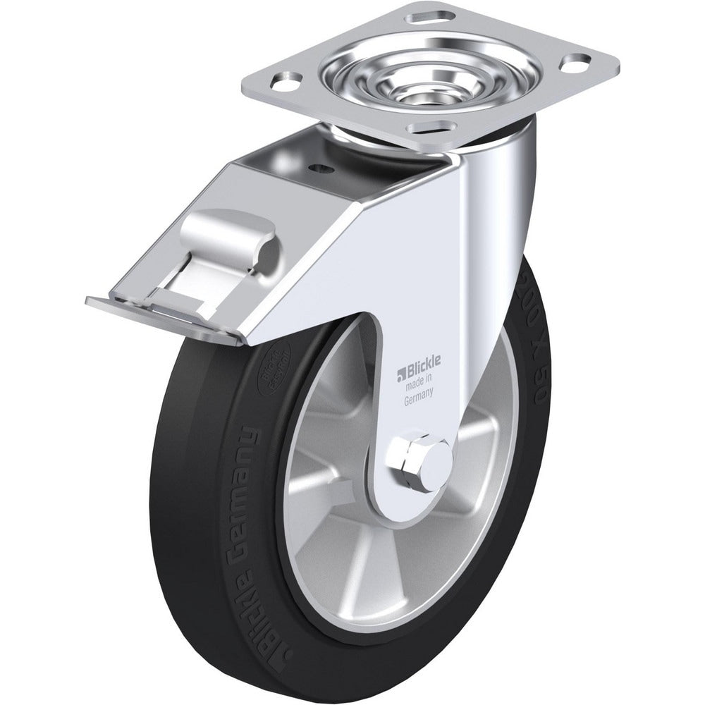 Top Plate Casters; Mount Type: Plate; Number of Wheels: 1.000; Wheel Diameter (Inch): 6-5/16; Wheel Material: Polyurethane; Wheel Width (Inch): 1-9/16; Wheel Color: Dark Gray