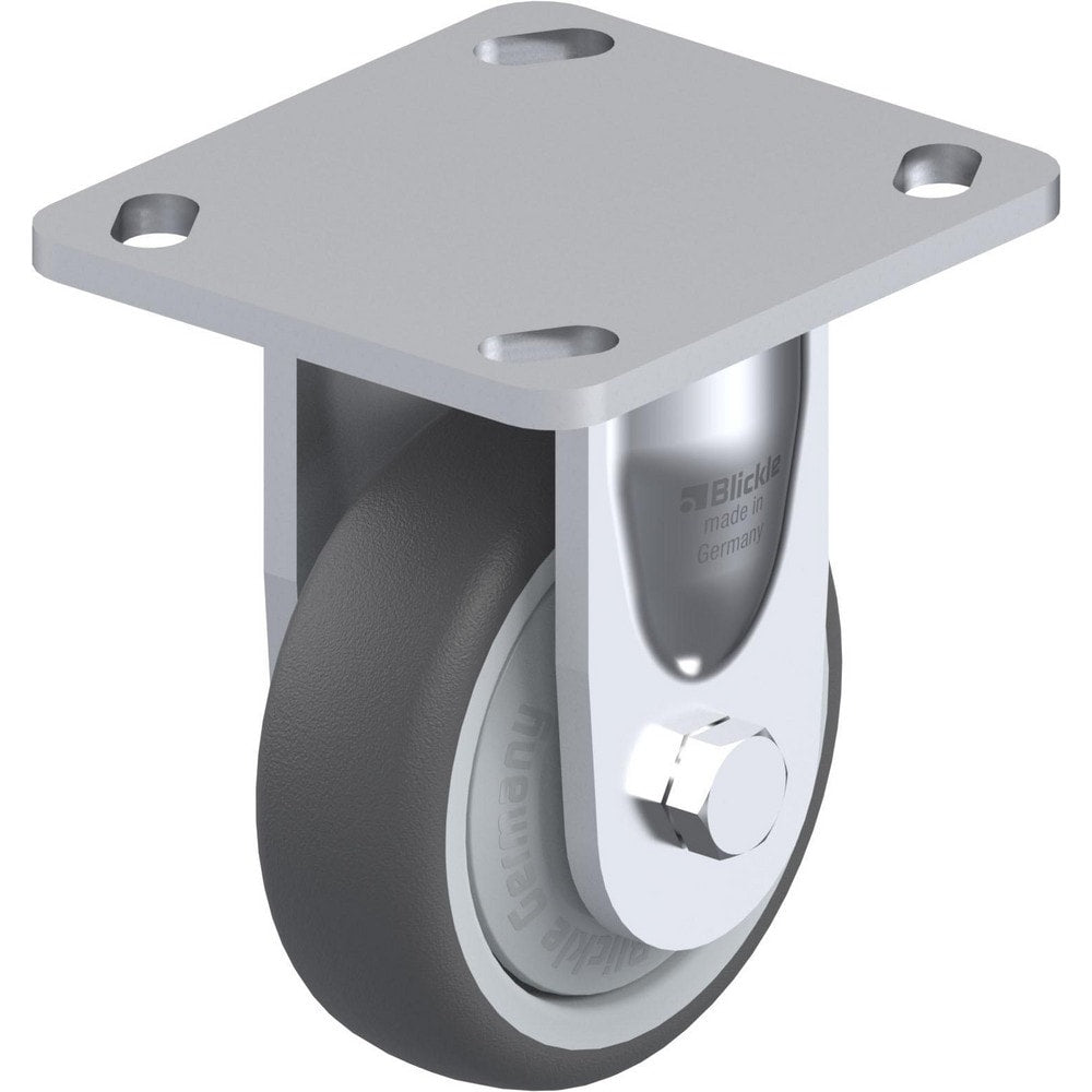 Top Plate Casters; Mount Type: Plate; Number of Wheels: 1.000; Wheel Diameter (Inch): 4; Wheel Material: Synthetic; Wheel Width (Inch): 1-7/16; Wheel Color: Gray