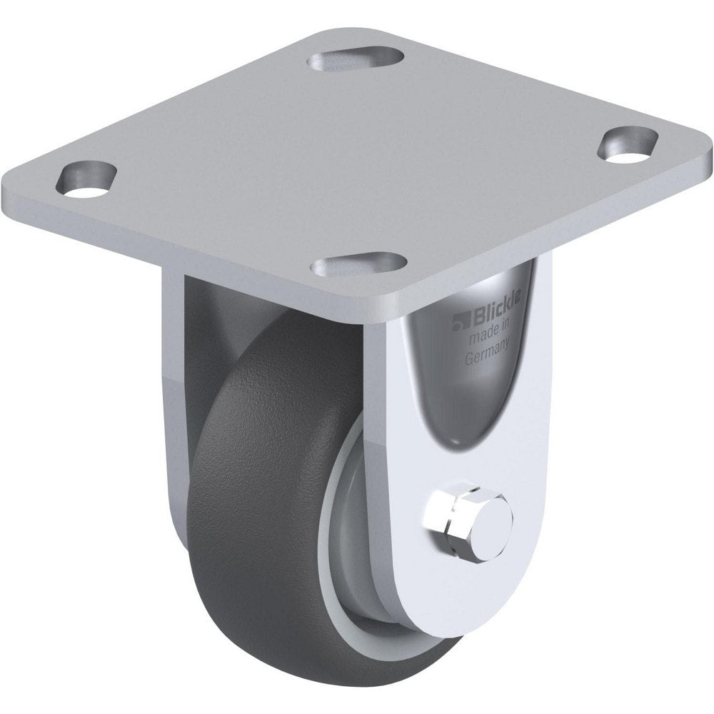 Top Plate Casters; Mount Type: Plate; Number of Wheels: 1.000; Wheel Diameter (Inch): 5; Wheel Material: Synthetic; Wheel Width (Inch): 1-9/16; Wheel Color: Gray