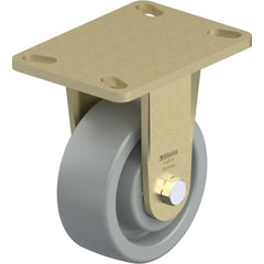 Top Plate Casters; Mount Type: Plate; Number of Wheels: 1.000; Wheel Diameter (Inch): 8; Wheel Material: Polyurethane; Wheel Width (Inch): 2; Wheel Color: Light Brown