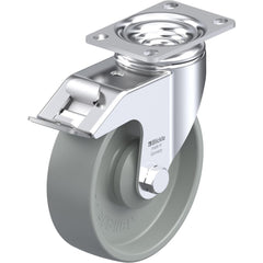 Top Plate Casters; Mount Type: Plate; Number of Wheels: 1.000; Wheel Diameter (Inch): 6; Wheel Material: Polyurethane; Wheel Width (Inch): 2; Wheel Color: Light Brown