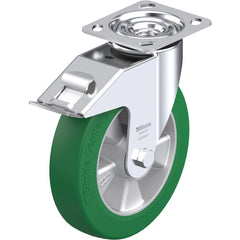 Top Plate Casters; Mount Type: Plate; Number of Wheels: 1.000; Wheel Diameter (Inch): 6; Wheel Material: Synthetic; Wheel Width (Inch): 2; Wheel Color: Gray