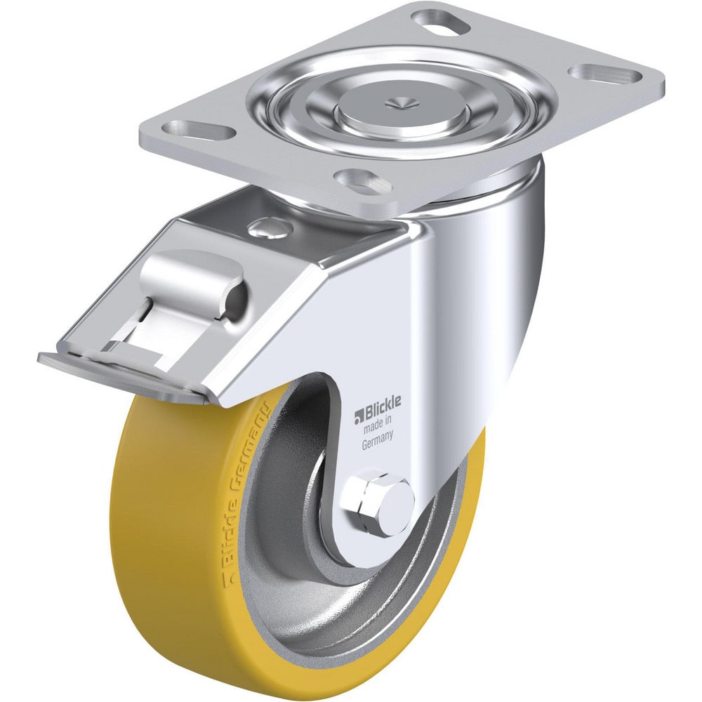 Top Plate Casters; Mount Type: Plate; Number of Wheels: 1.000; Wheel Diameter (Inch): 4; Wheel Material: Synthetic; Wheel Width (Inch): 1-7/16; Wheel Color: Gray