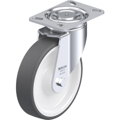 Top Plate Casters; Mount Type: Plate; Number of Wheels: 1.000; Wheel Diameter (Inch): 3-1/8; Wheel Material: Synthetic; Wheel Width (Inch): 1-7/16; Wheel Color: Gray