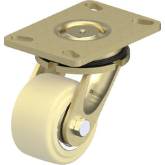 Top Plate Casters; Mount Type: Plate; Number of Wheels: 1.000; Wheel Diameter (Inch): 4; Wheel Material: Synthetic; Wheel Width (Inch): 2-3/16; Wheel Color: Natural Beige