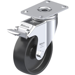 Top Plate Casters; Mount Type: Plate; Number of Wheels: 1.000; Wheel Diameter (Inch): 4; Wheel Material: Synthetic; Wheel Width (Inch): 1-1/4; Wheel Color: Natural White