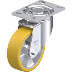 Top Plate Casters; Mount Type: Plate; Number of Wheels: 1.000; Wheel Diameter (Inch): 4; Wheel Material: Polyurethane; Wheel Width (Inch): 1-9/16; Wheel Color: Light Brown