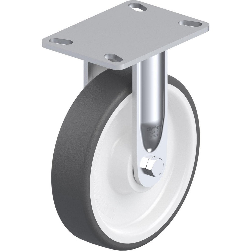 Top Plate Casters; Mount Type: Plate; Number of Wheels: 1.000; Wheel Diameter (Inch): 3-1/8; Wheel Material: Rubber; Wheel Width (Inch): 1-1/4; Wheel Color: Gray