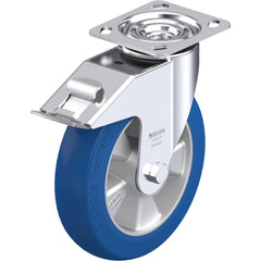 Top Plate Casters; Mount Type: Plate; Number of Wheels: 1.000; Wheel Diameter (Inch): 8; Wheel Material: Synthetic; Wheel Width (Inch): 2; Wheel Color: Gray