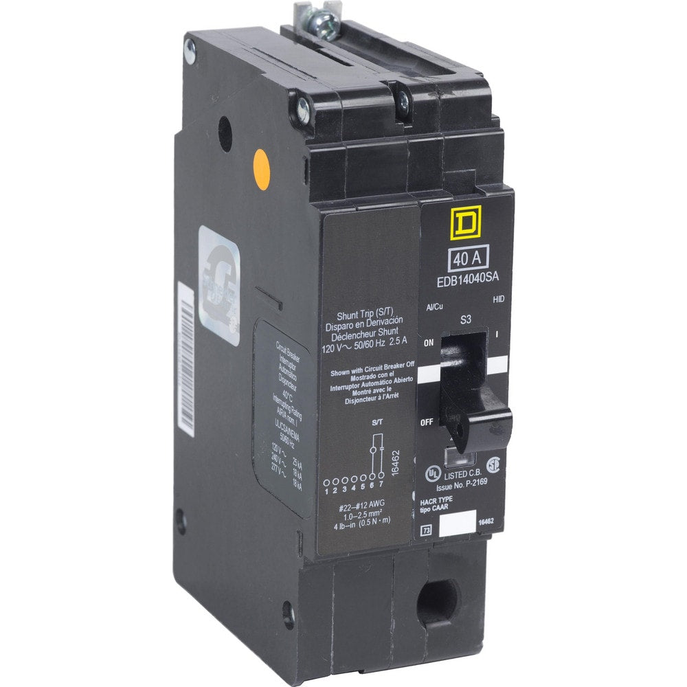 Circuit Breakers; Circuit Breaker Type: Miniature Circuit Breaker; Amperage: 50; Voltage: 277V; Wire Size (AWG): 12-2/0 (Aluminum)/14-2/0 (Copper); Number Of Poles: 1; Tripping Mechanism: Thermal-Magnetic; Terminal Connection Type: Lug; Phase: Single