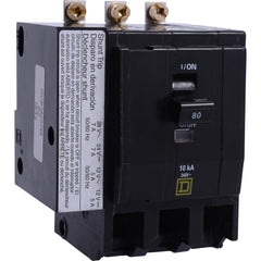 Circuit Breakers; Circuit Breaker Type: Miniature Circuit Breaker; Amperage: 80; Voltage: 120/240V; Wire Size (AWG): 8-2; Number Of Poles: 3; Tripping Mechanism: Thermal-Magnetic; Terminal Connection Type: Ring Tongue; Phase: Single