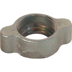 Ground Joint Hose Couplings; Thread Type: NPSM; Thread Size: 3/4-14; Type: Wing Nut; Material: Plated Iron; Size: 3/8 in; Style: Wing Nut