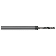 Micro Drill Bit: 0.0465" Dia, 180 deg, Solid Carbide