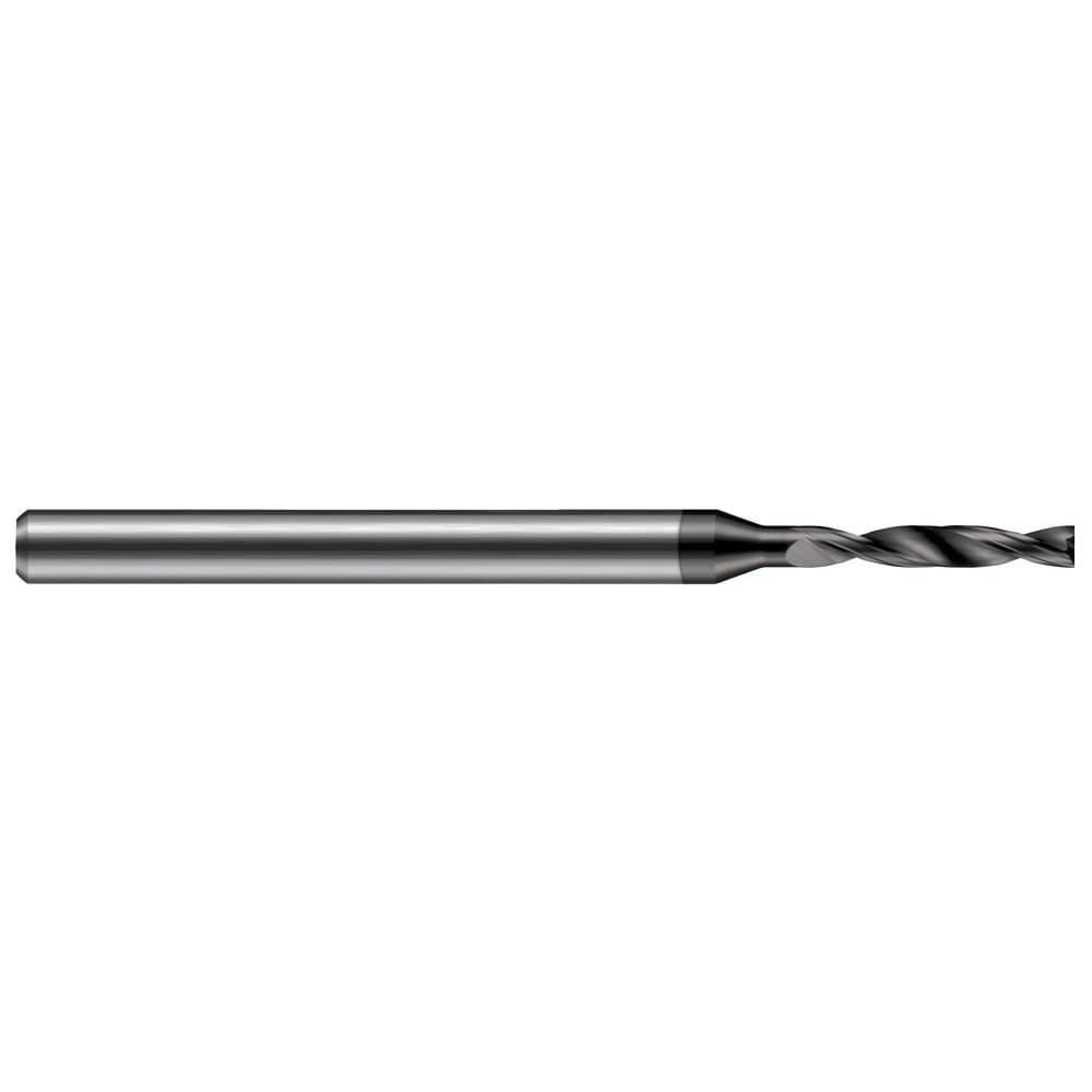 Micro Drill Bit: 0.0320" Dia, 180 deg, Solid Carbide