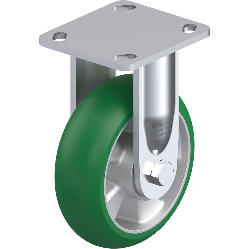 Top Plate Casters; Mount Type: Plate; Number of Wheels: 1.000; Wheel Diameter (Inch): 6; Wheel Material: Rubber; Wheel Width (Inch): 2; Wheel Color: Gray