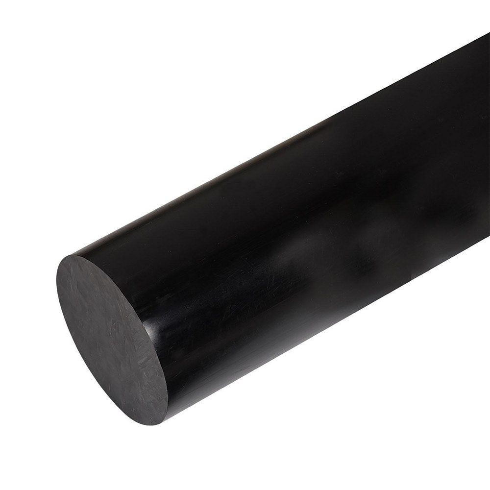 Plastic Rod: 48" Long, 0.75" Dia, Black, Opaque, 5000 - 1000 psi Tensile Strength