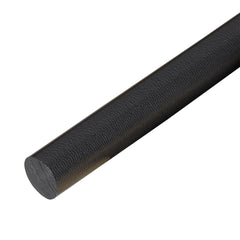 Plastic Rod: 48" Long, 3" Dia, Black, Opaque, 5000 - 1000 psi Tensile Strength