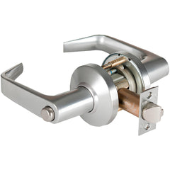 Lever Locksets; Lockset Type: Privacy; Key Type: Keyed Different; Back Set: 2-3/4; Cylinder Type: Non-Keyed; Material: Metal; Door Thickness: 1-3/4 to 2-1/4; Finish: Satin Chrome