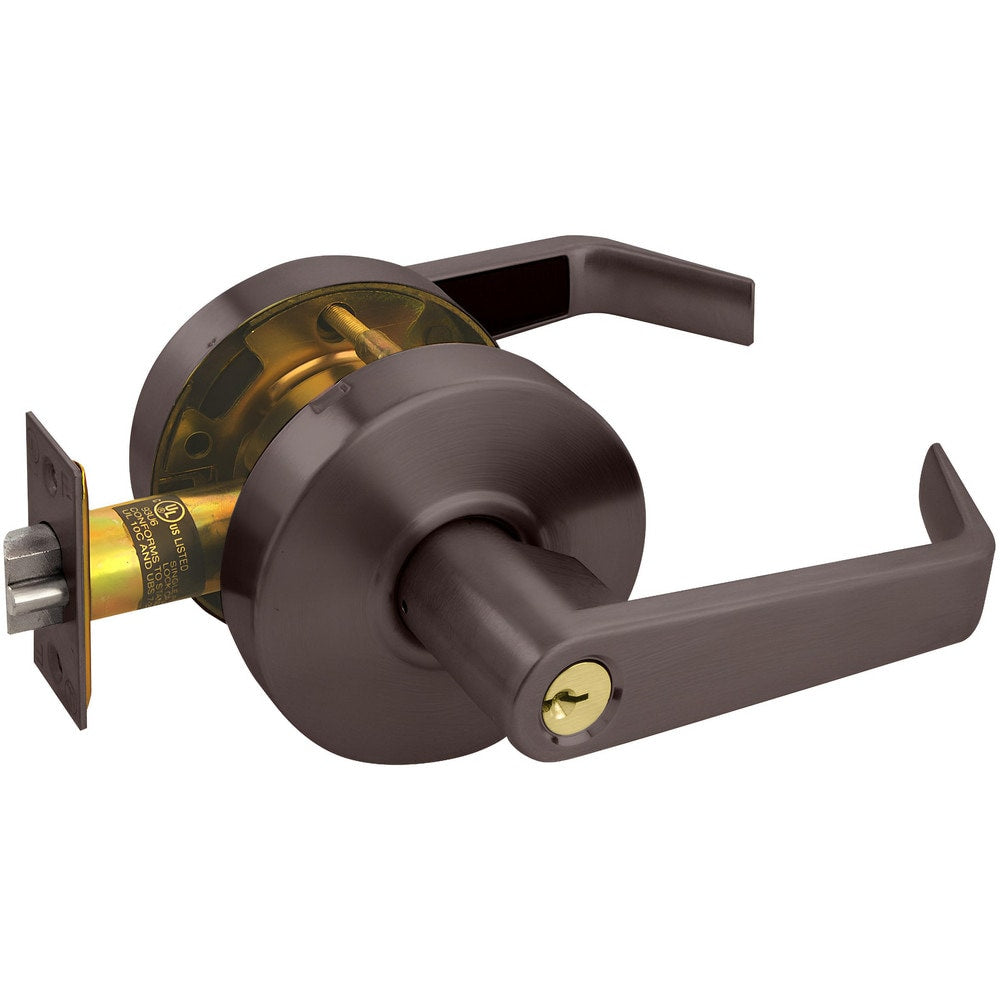 Lever Locksets; Lockset Type: Entrance; Key Type: Keyed Different; Back Set: 2-3/4; Cylinder Type: Conventional; Material: Metal; Door Thickness: 1-3/8 to 1/3-4; Finish: Oil-Rubbed Bronze