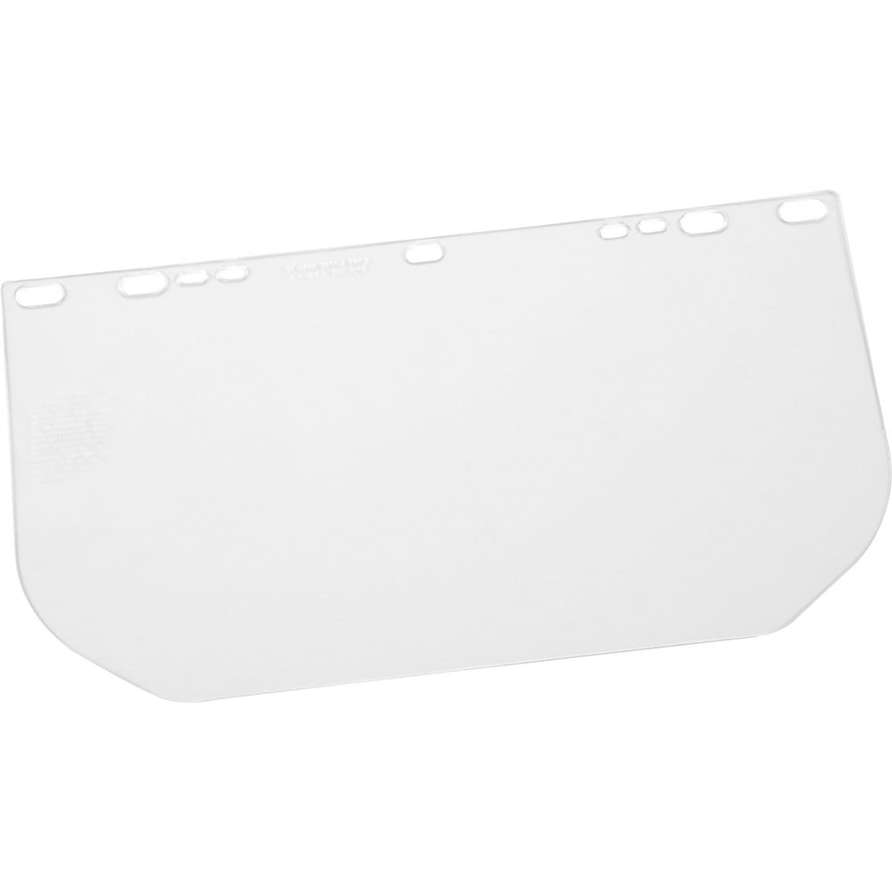 Face Shield: Clear, Lens Shade None, 8.0000" High, 0.0400" Thick, PETG