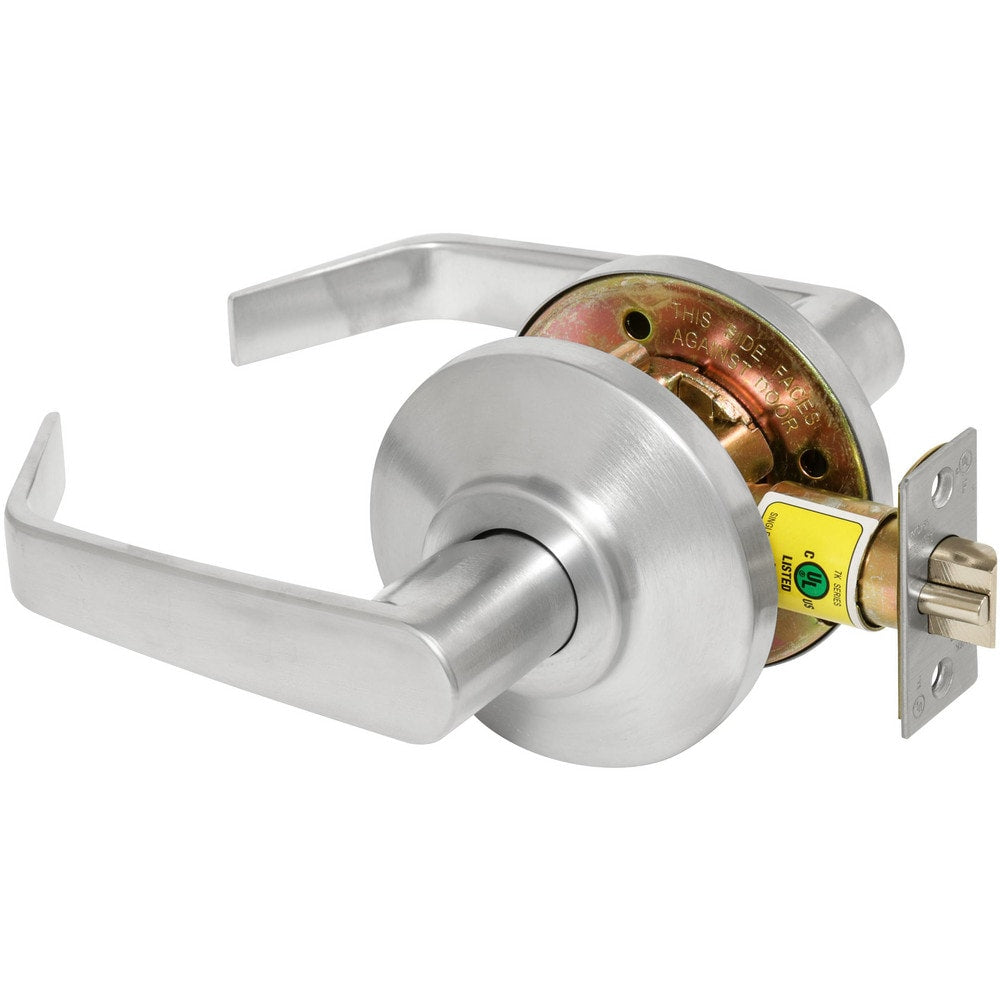 Lever Locksets; Lockset Type: Passage; Key Type: Keyed Different; Back Set: 2-3/4; Cylinder Type: Non-Keyed; Material: Metal; Door Thickness: 1-3/8 to 2; Finish: Satin Chrome