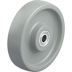 Rigid & Swivel Caster Wheel: Synthetic, 8" Dia, 2" Wide