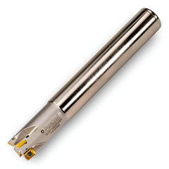 9/32 Dia. x 2-1/2 Overall Length 4-Flute Square End Solid Carbide SE End Mill-Round Shank-Center Cut-TiN