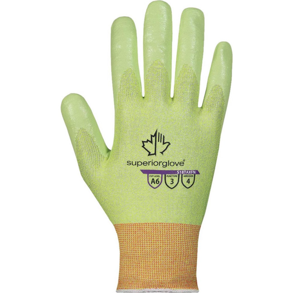 Cut, Puncture & Abrasion-Resistant Gloves: Superior Glove Works S18TAXFN, Size X-Large, ANSI Cut A9, ANSI Puncture 3, Foam Nitrile, TenActiv