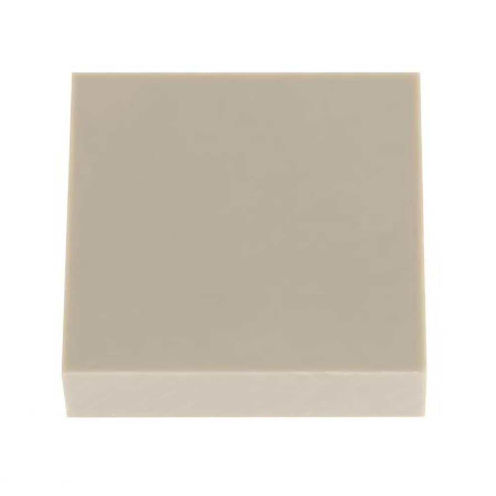 Plastic Sheet: POM, 2" Thick, 24" Wide, 2' Long, Natural, 9700 psi Tensile Strength