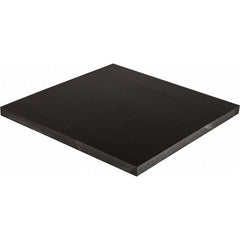 Plastic Sheet: POM, 3/8" Thick, 12" Wide, 1' Long, Black, 9700 psi Tensile Strength