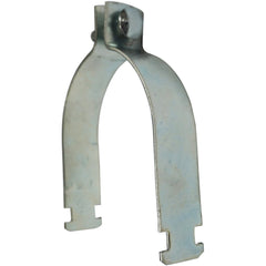 Framing Channel & Strut Mounted Clamps; Clamp Type: Pipe Clamp; Material: Carbon Steel; Pipe Size: 2; Color: Silver