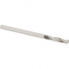 Screw Machine Length Drill Bit: 5/64" Dia, 130 deg Point, Cobalt