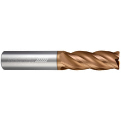 Corner Radius End Mill: 5/8" Dia, 2-1/8" LOC, 0.0300" Radius, 7 Flute, Solid Carbide