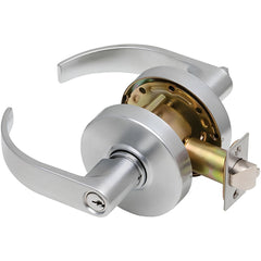 Lever Locksets; Lockset Type: Storeroom; Key Type: Keyed Different; Back Set: 2-3/4; Cylinder Type: Conventional; Material: Metal; Door Thickness: 1-3/8 to 2; Finish: Satin Chrome