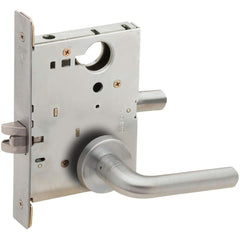 Lever Locksets; Lockset Type: Passage; Key Type: Keyed Different; Back Set: 2-3/4; Cylinder Type: None; Material: Metal; Door Thickness: 1-3/4; Finish: Satin Chrome