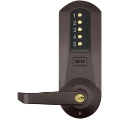 Lever Locksets; Lockset Type: Entrance; Key Type: Keyed Different; Back Set: 2-3/4; Cylinder Type: Conventional; Material: Metal; Door Thickness: 1-3/4; Finish: Dark Bronze Brass Accents