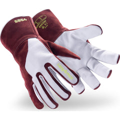 Welding Gloves: HeatArmor&trade; Size Large, Goatskin Leather, Pair, for MIG