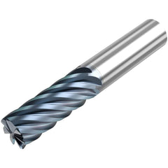 10mm Dia. x 2-1/2 Overall Length 2-Flute Square End High Speed Steel SE End Mill-Round Shank-Center Cut-Uncoated