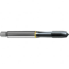 Spiral Point Tap: 7/8-14 UNF, 4 Flutes, Plug Chamfer, 2B/3B Class of Fit, HSS-E Cobalt, Ignator Coated