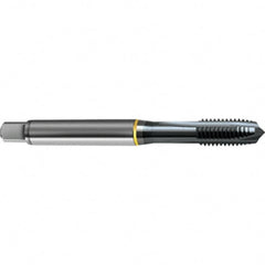 Spiral Point Tap: 7/8-9 UNC, 4 Flutes, Plug Chamfer, 2B/3B Class of Fit, HSS-E Cobalt, Ignator Coated