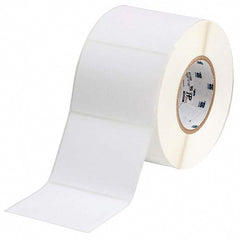 Label Maker Label: White, Polyester, 1,000 per Roll