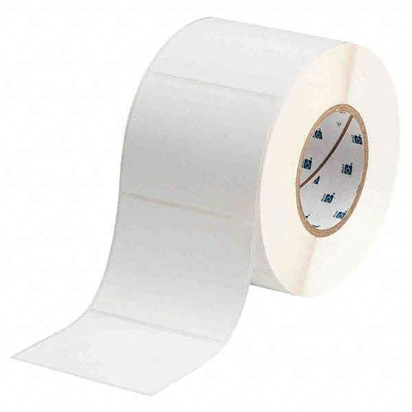 Label Maker Label: White, Polypropylene, 1,000 per Roll