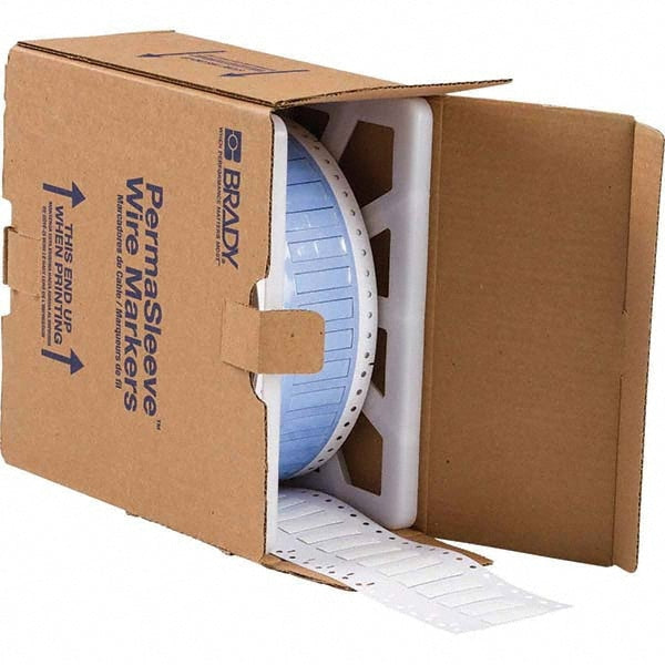 Label Maker Label: White, Polyolefin, 1-1/2" OAW, 5,000 per Roll