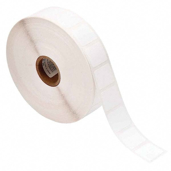 Label Maker Label: White, Polyester, 2,500 per Roll