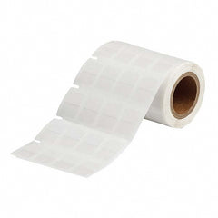 Label Maker Label: Clear & White, Vinyl, 1/2" OAW, 2,500 per Roll